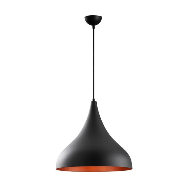 Lampada a sospensione nera con paralume in metallo ø 41 cm Berceste - Opviq lights
