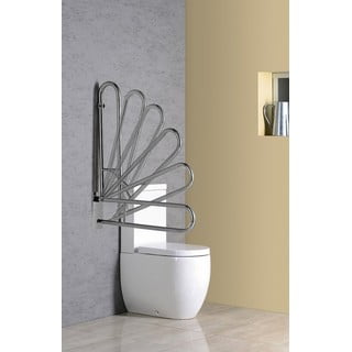 Maniglia a muro in acciaio inox per bagno 83 cm Handicap - Sapho