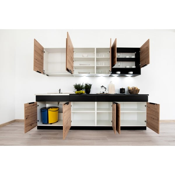 Cucina dritta senza piano di lavoro (senza montaggio) 260 cm Kian - STOLKAR-image-4