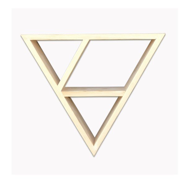 Mensola da parete in legno Triangolo semplice - Evila Originals