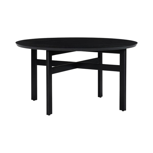 Tavolino da caffè rotondo nero ø 80 cm Fjord - Hübsch-image-2