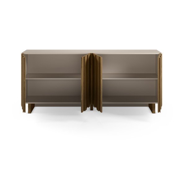 Credenza color crema/di colore naturale in pino massiccio 180x78x43 cm Marlo – Marckeric-image-3