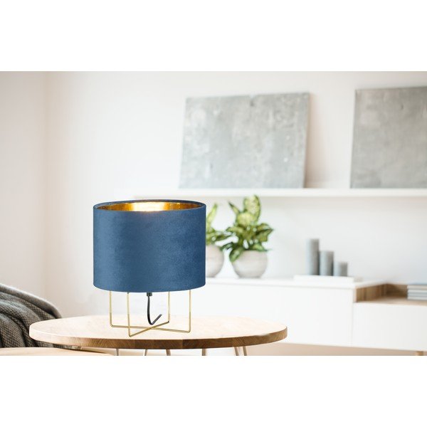 Modrá stolní lampa Fischer & Honsel Aura, výška 32 cm-image-2