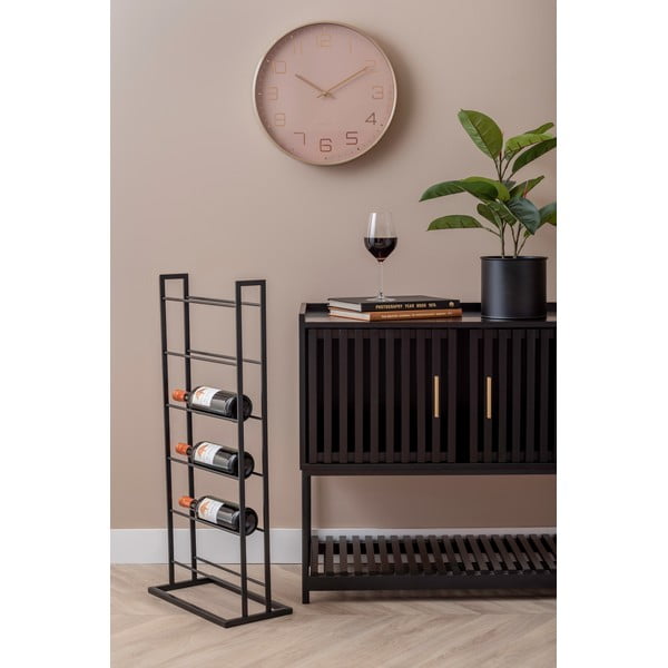 Portabottiglie nero in metallo numero di bottiglie 5 38x84,5x20 cm Single Floor – PT LIVING-image-4