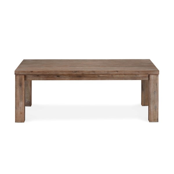 Tavolino in legno massiccio di acacia marrone 80x140 cm Alaska - Furnhouse
