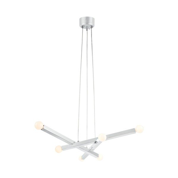 Lampadario argentato in metallo Stack – Markslöjd