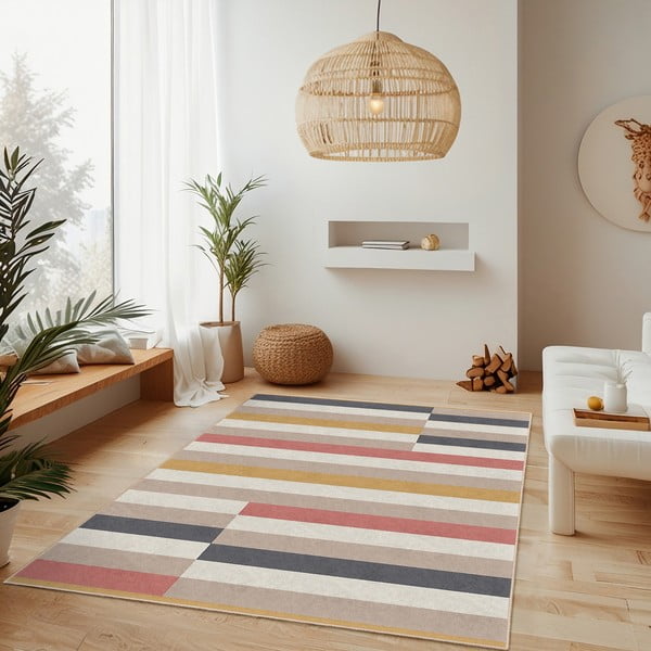 Tappeto lavabile 160x230 cm Rosy Bandas – Mila Home-image-2