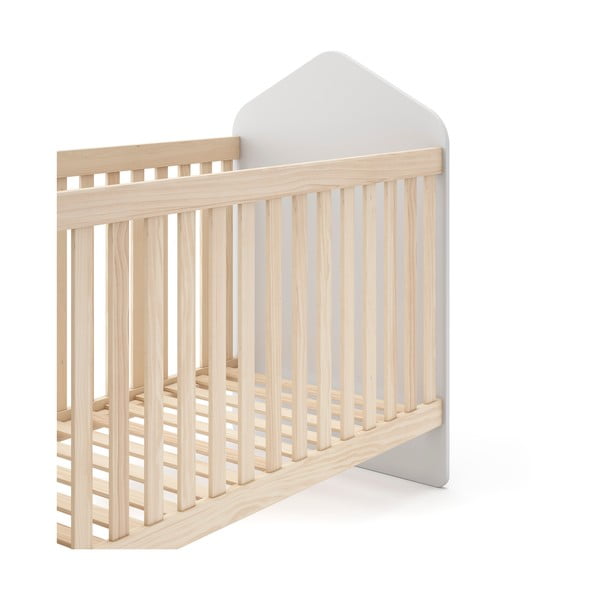 Culla bianca/naturale in pino 60x120 cm Estefania - Marckeric-image-4