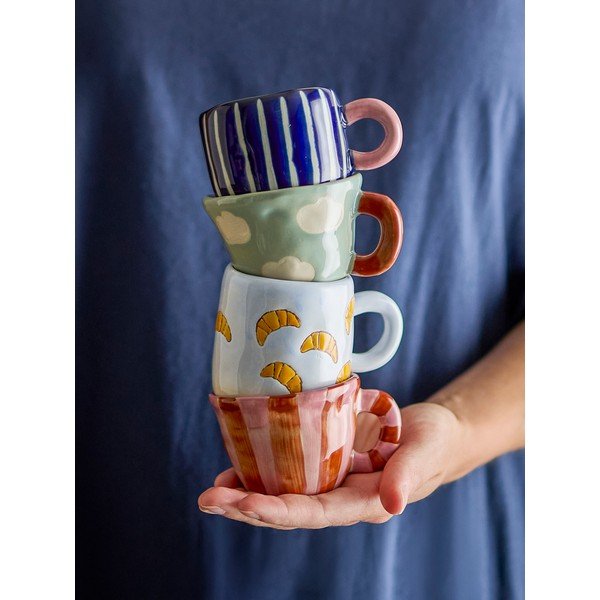 Tazza per bambini azzurra in gres 110 ml Millie – Bloomingville Mini-image-3