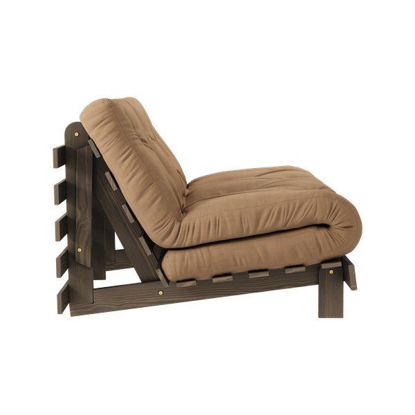 Divano letto marrone chiaro 140 cm Roots - Karup Design-image-4