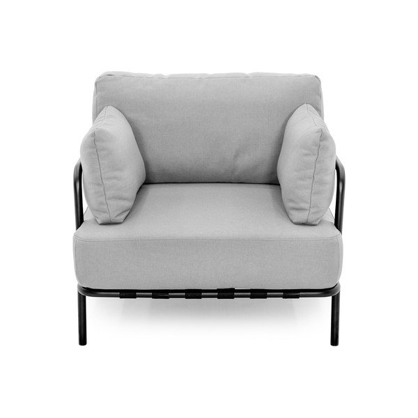 Poltrona da giardino imbottita grigio chiaro Salve - Sit Sit-image-2