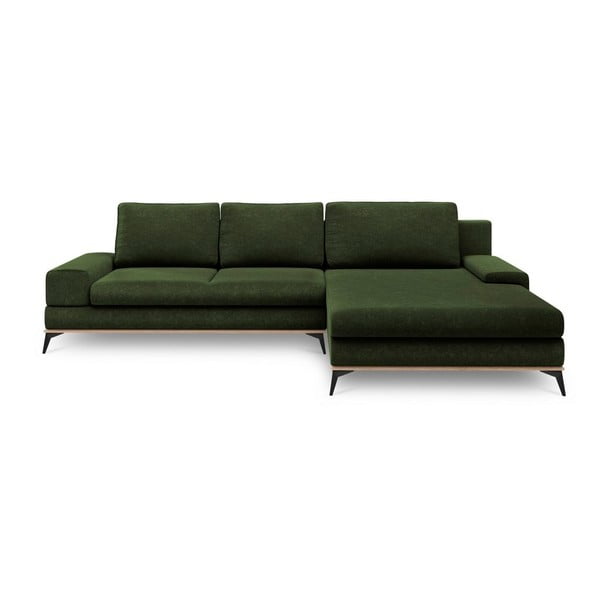 Angolo del divano letto verde bottiglia, angolo destro Planet - Windsor & Co Sofas