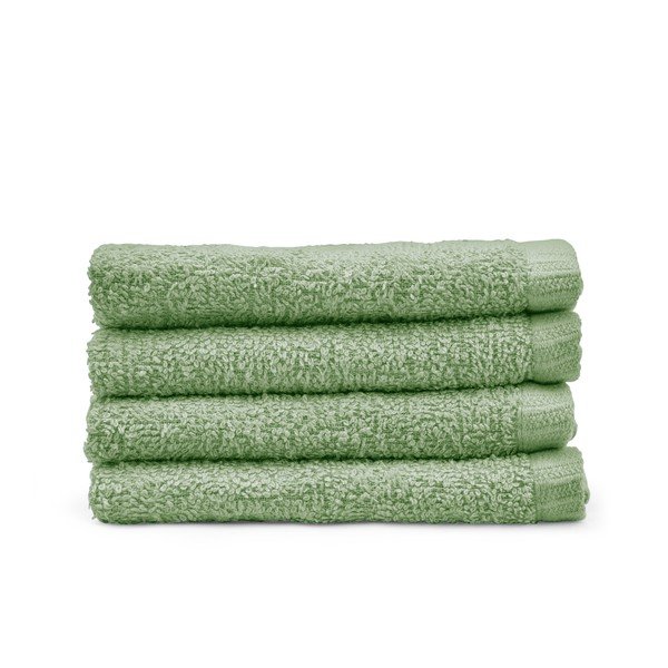 Set di asciugamani con asciugatura rapida/tipo terry verdi in cotone 4 pz 30x30 cm Quick Dry – Catherine Lansfield