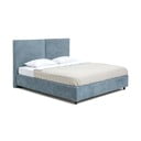 Letto matrimoniale imbottito blu con contenitore e rete inclusi 180x200 cm Myra Bold – Bonami Selection