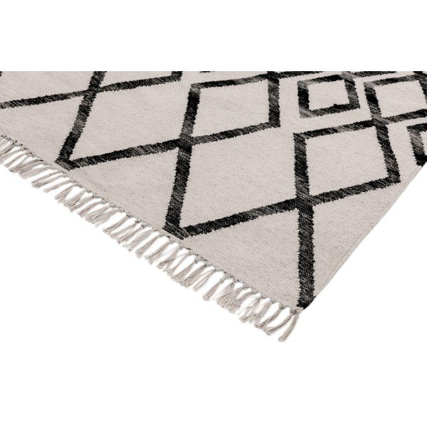 Tappeto beige e nero Diamante, 120 x 170 cm Hackney - Asiatic Carpets-image-1