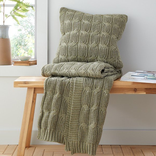 Federa 45x45 cm Chunky Marl Knit - Catherine Lansfield-image-3