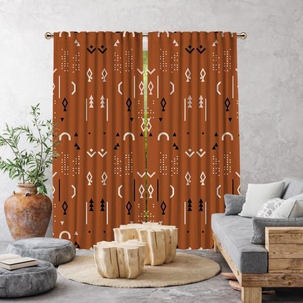 Tende marroni in set da 1 pz 260x140 cm - Cipcici