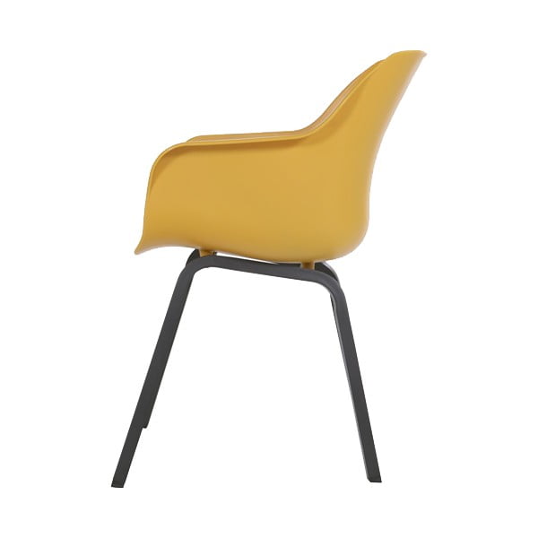 Set di 2 sedie da giardino in plastica giallo ocra Sophie Element - Hartman-image-2