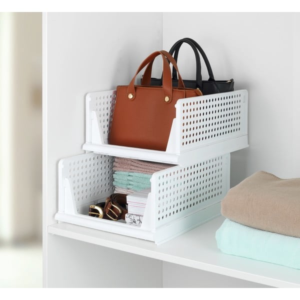 Organizzatori per armadi in plastica in set da 2 - Maximex-image-4