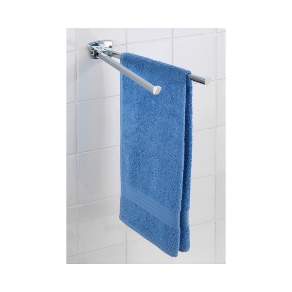 Porta asciugamani a parete in acciaio inox Basic 2 braccia - Wenko-image-1