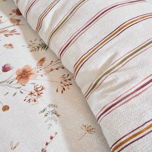 Biancheria da letto singola in cotone bianco 135x200 cm Harvest Flowers - Catherine Lansfield-image-4