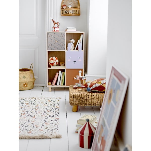 Libreria per bambini in legno massiccio pavlovnia in colore naturale 55x89,5 cm Calle - Bloomingville Mini-image-1