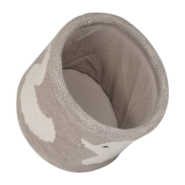 Organizzatore in cotone beige Anatra, ø 16 cm - Kindsgut-image-2