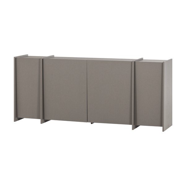 Credenza grigia con effetto frassino 200x85x44 cm Brock – WOOOD