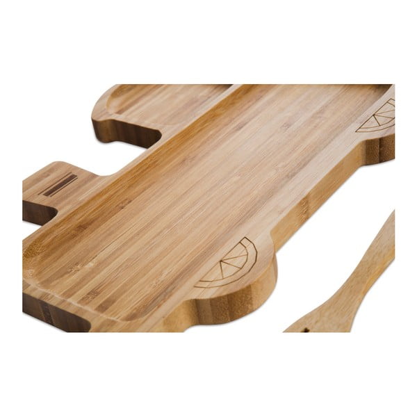 Set di piatti per bambini a forma di treno e posate in legno di bambù Trainy - Bambum-image-2