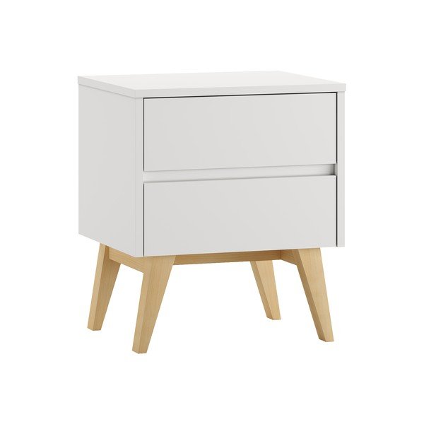 Comodino bianco per bambini Swing - Pinio-image-1