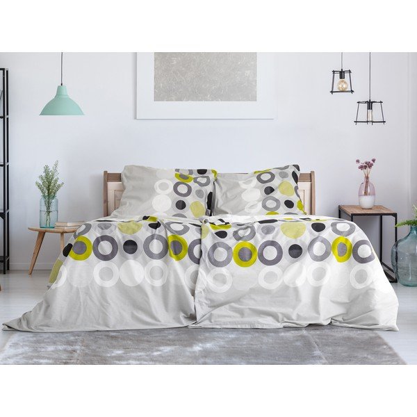 Lenzuola in crêpe grigio chiaro per letto singolo 140x200 cm Top Class - B.E.S.