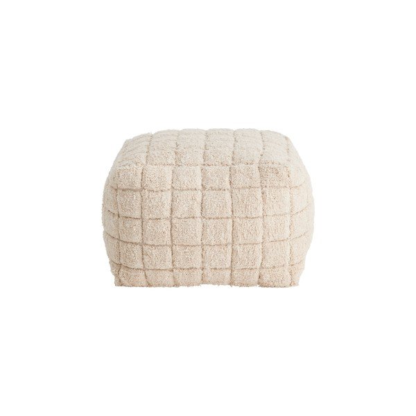 Poggiapiedi color crema Check – Ellos Home