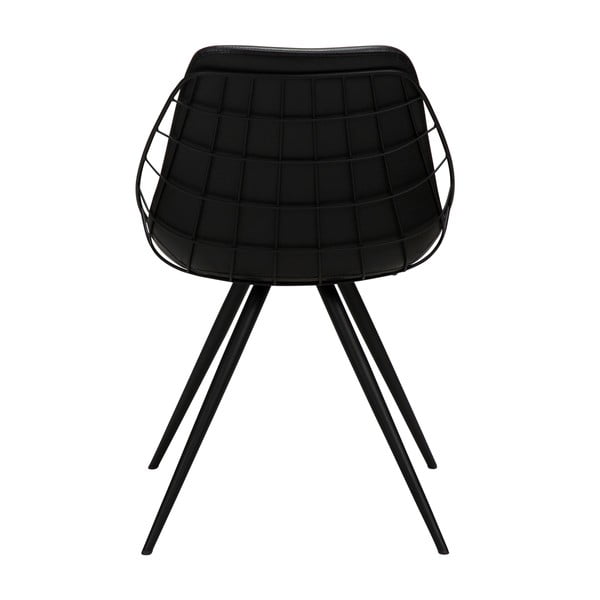 Sedia da pranzo in similpelle nera Sway - DAN-FORM Denmark-image-4