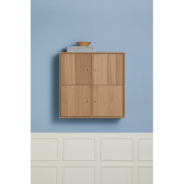 Libreria a sospensione in rovere naturale 70x70 cm Mistral - Hammel Furniture-image-1