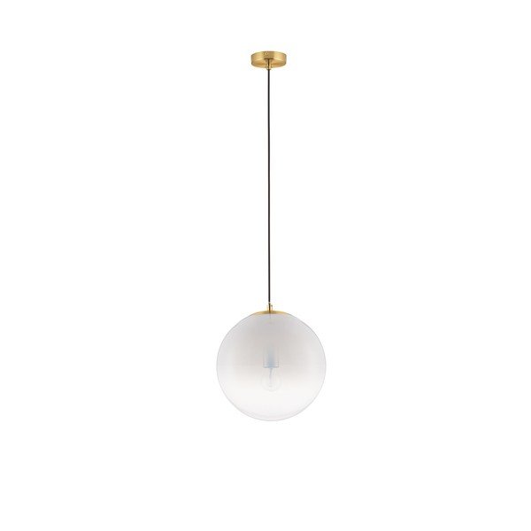 Lampadario bianco/dorato in vetro ø 30 cm Vita – Nova Luce