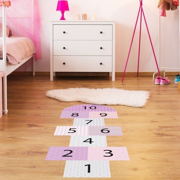 Adesivo per bambini in vinile Hopscotch Girly - Ambiance-image-1