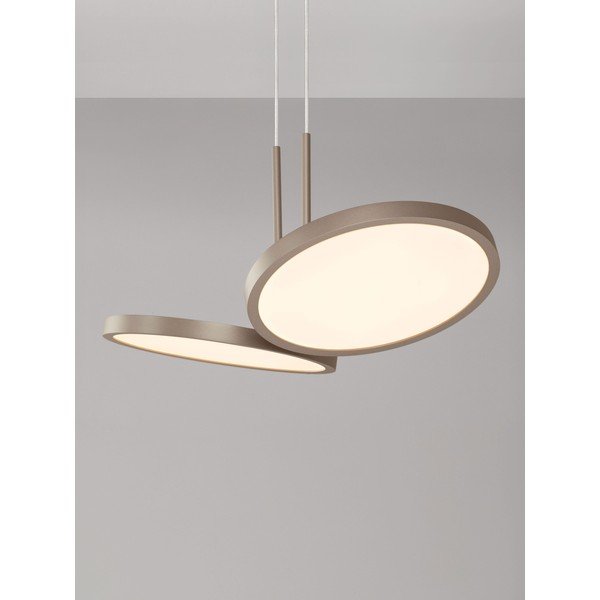 Lampadario LED oro opaco in alluminio con intensità regolabile ø 32,5 cm Vea – Nova Luce-image-3