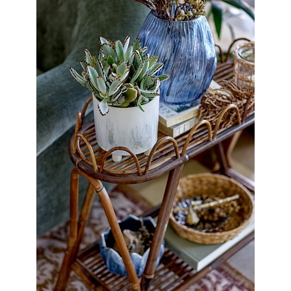 Vaso in vetro blu Leyla - Bloomingville-image-1