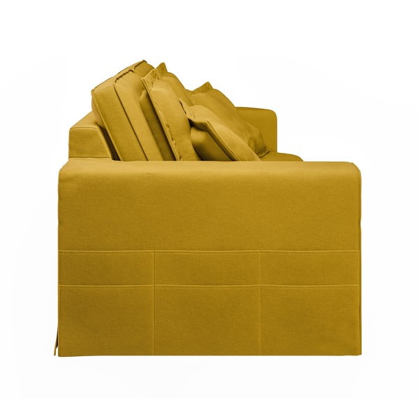 Divano giallo 196 cm Nora – Ropez-image-4