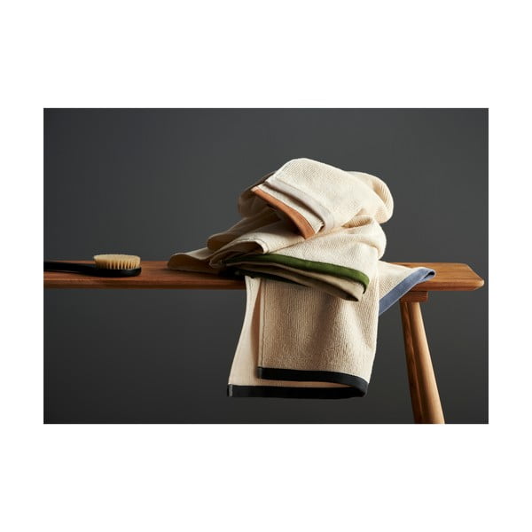 Asciugamano in cotone marrone-beige 70x140 cm Contrast - Södahl-image-2