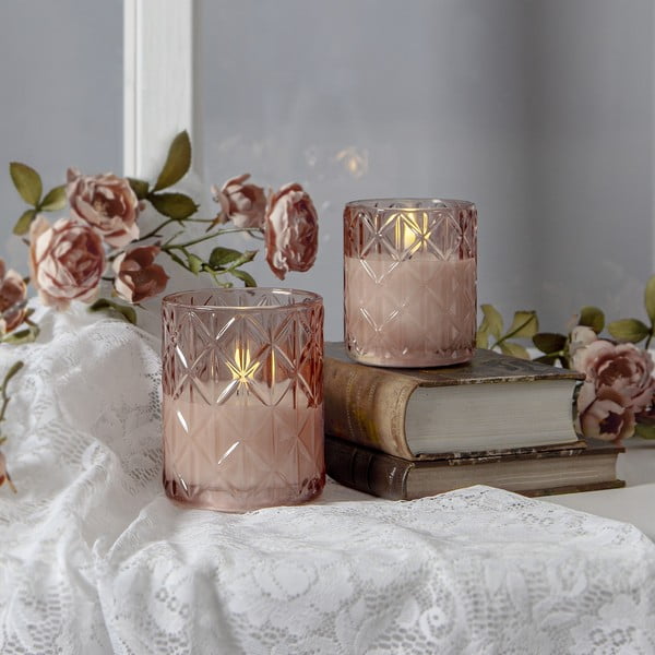 Candela a LED con alimentazione a batteria (altezza totale 10 cm) Flamme Romb – Star Trading-image-2