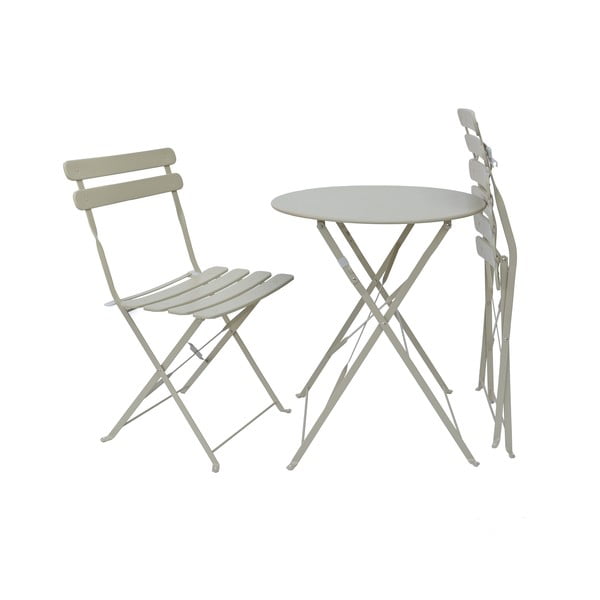 Set da pranzo da giardino beige per 2 persone Bistro - Rojaplast-image-3