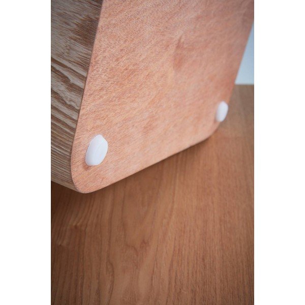 Set di tavolini con effetto frassino 2 pz 40x40 cm Cubo – Jotex-image-3