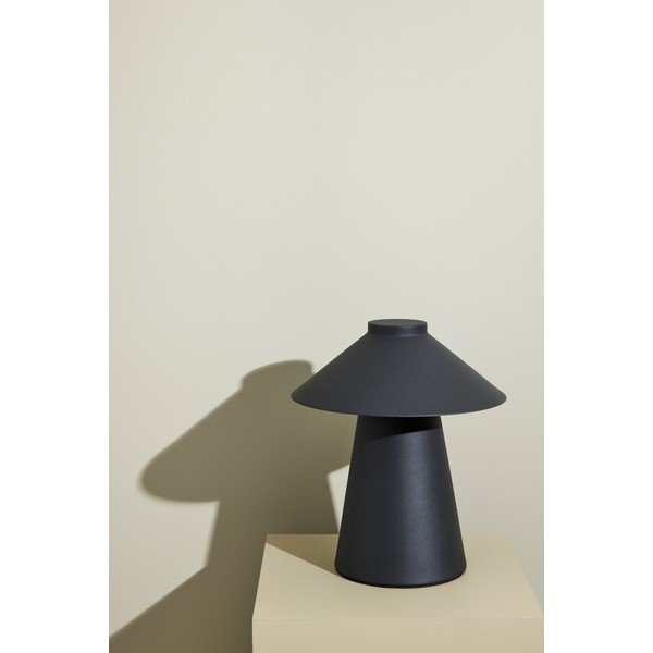 Lampada da tavolo in metallo nero Chipper - Hübsch-image-2