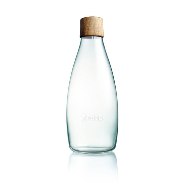 Bottiglia in vetro con coperchio in legno , 800 ml - ReTap