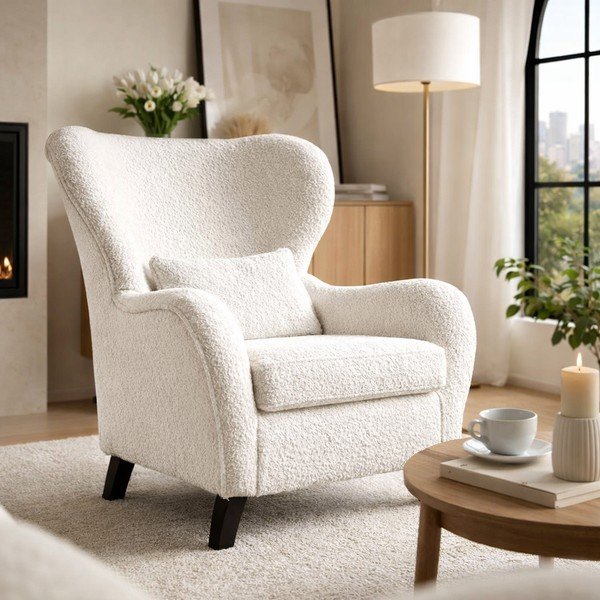 Poltrona con le orecchie bianche Miuf - Miuform-image-1