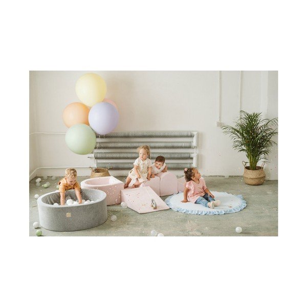 Gioco per psicomotricità grigio in velluto 4 pz altezza totale 30 cm 225x90 cm Montessori – Meowbaby-image-2