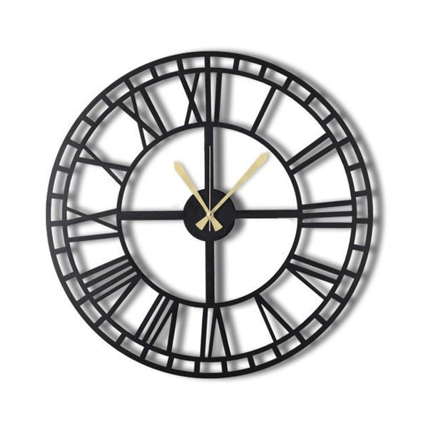 Orologio da parete nero Grecia, ø 50 cm - Bystag