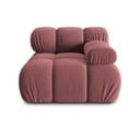 Modulo divano in velluto rosa (angolo destro) Bellis - Micadoni Home