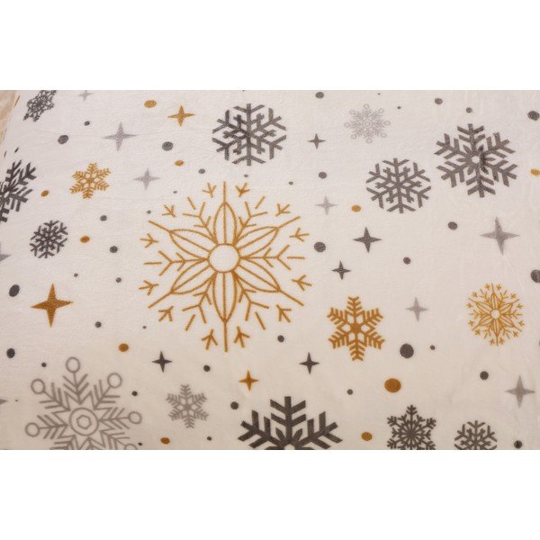 Biancheria da letto matrimoniale crema in micro felpa 220x200 cm - My House-image-4